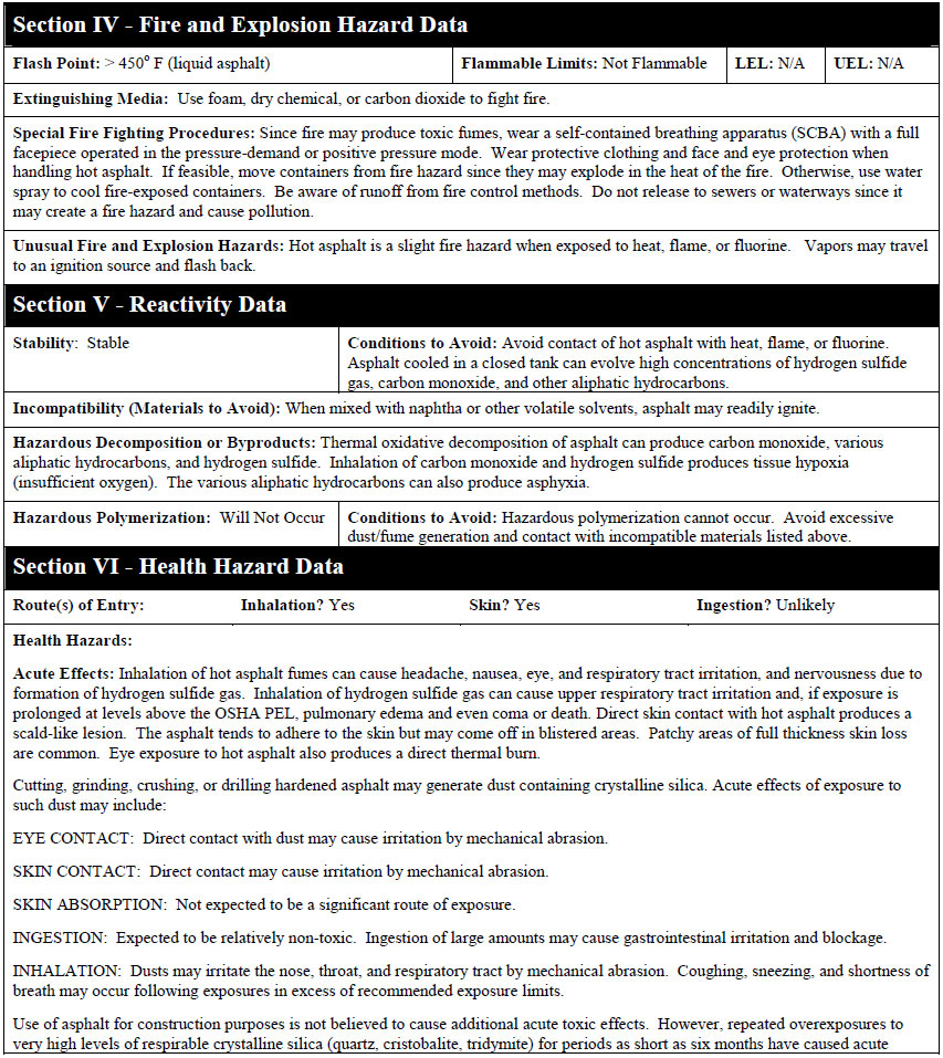 bitumen msds2