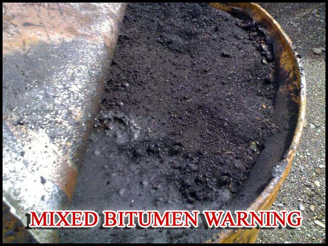mixed bitumen warning 2