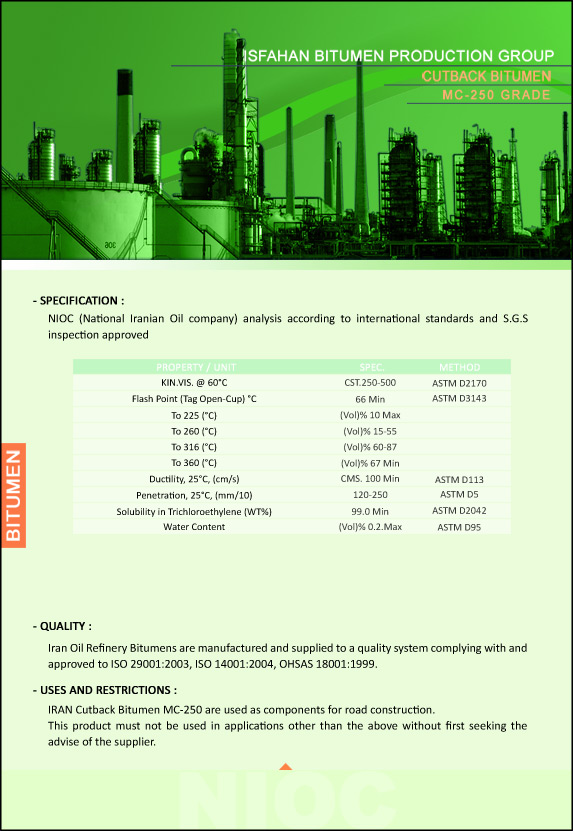 Penetration Bitumen MC-250